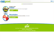 Tablet Screenshot of clubgazel.com